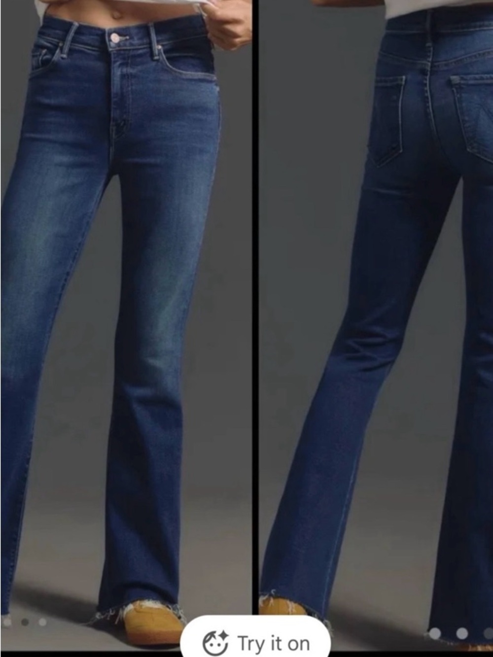 MOTHER Deep Blue Flared Jeans